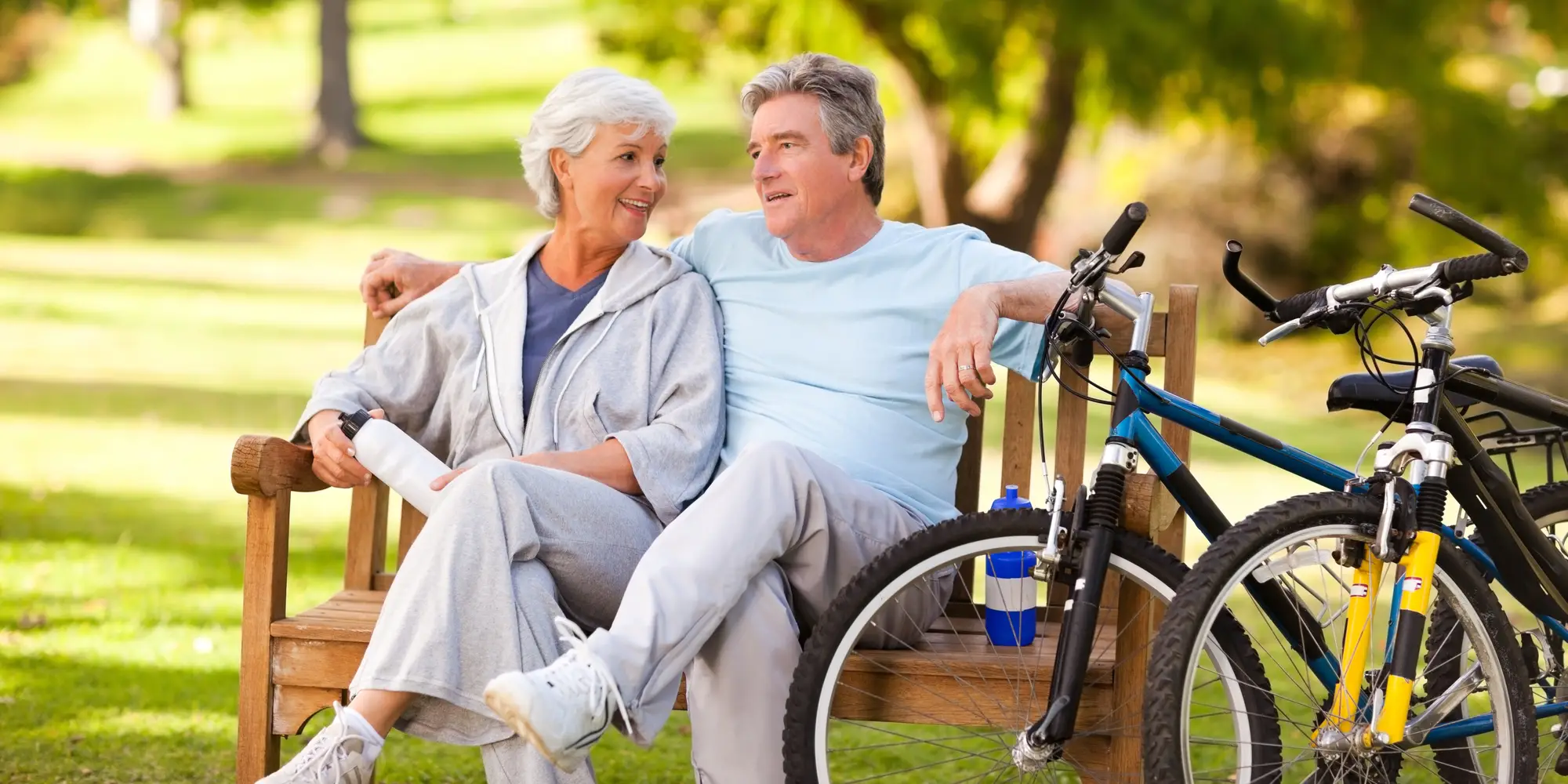 Chiropractic Escondido CA Couple on Bench